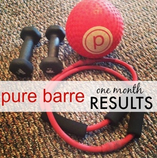 Pure Barre One Month Results