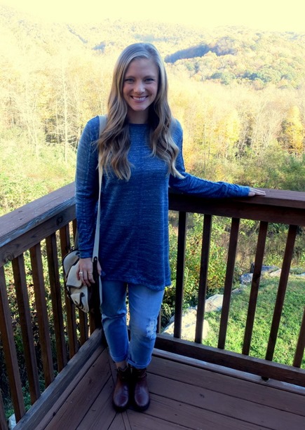 Tunic and Distressed Jeans
