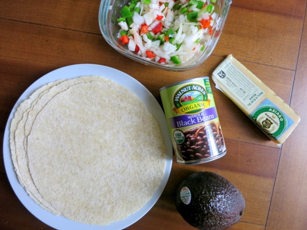 Black Bean Quesadilla Ingredients
