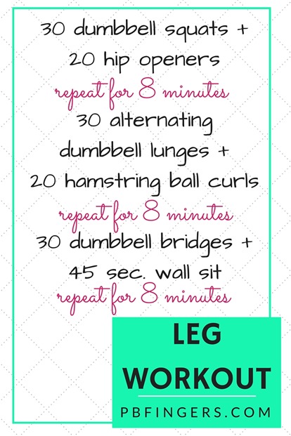 Leg Workout - Three 8-Minute Circuits