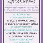 Upper Body Superset Workout Upper Body Superset Workout