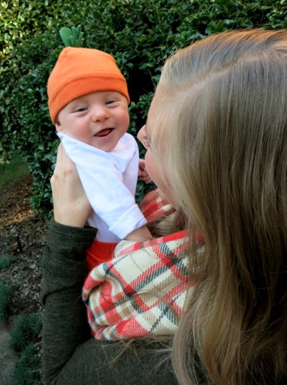 baby pumpkin hat