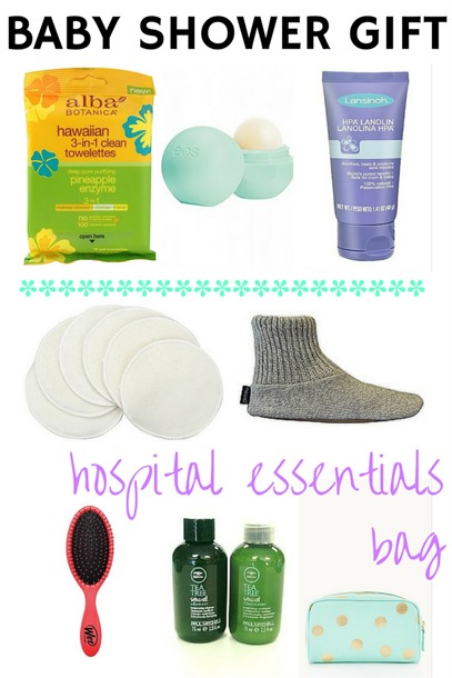 Baby Shower Gift Idea - Hospital Essentials Bag