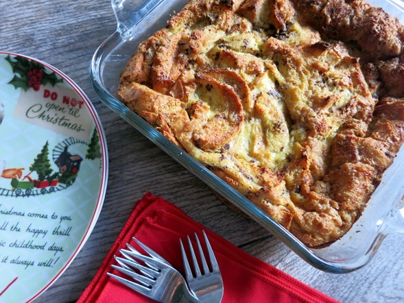 Easy Eggnog French Toast Casserole