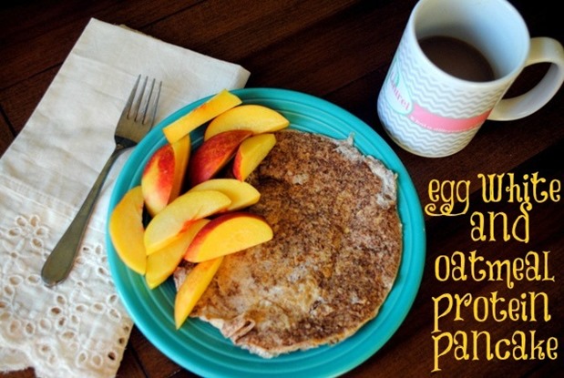 Egg White Oatmeal Protein Pancake