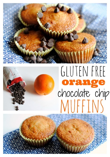 Gluten Free Orange Chocolate Chip Muffins