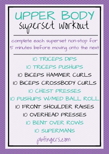 Upper Body Superset Workout