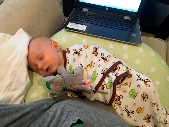 baby and blogging