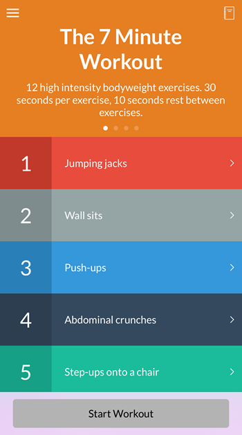 7 Minute Workout App