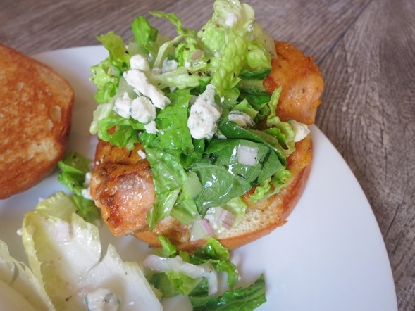 Blue Apron Buffalo Chicken Sandwich