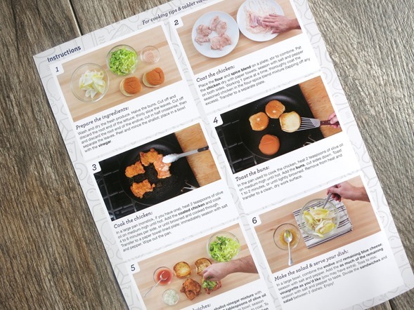 Blue Apron Recipe Card