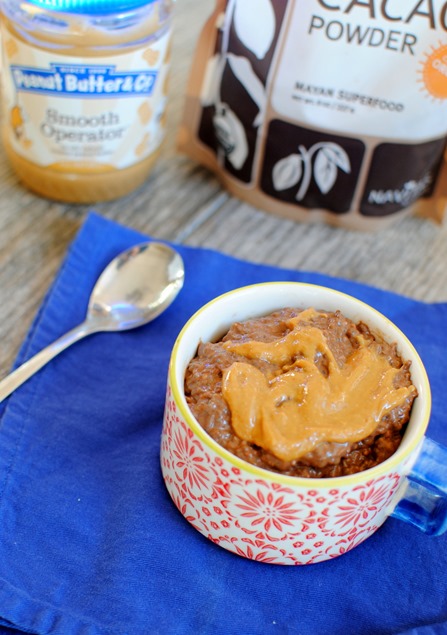 Easy Chia Seed Pudding - Chocolate Peanut Butter