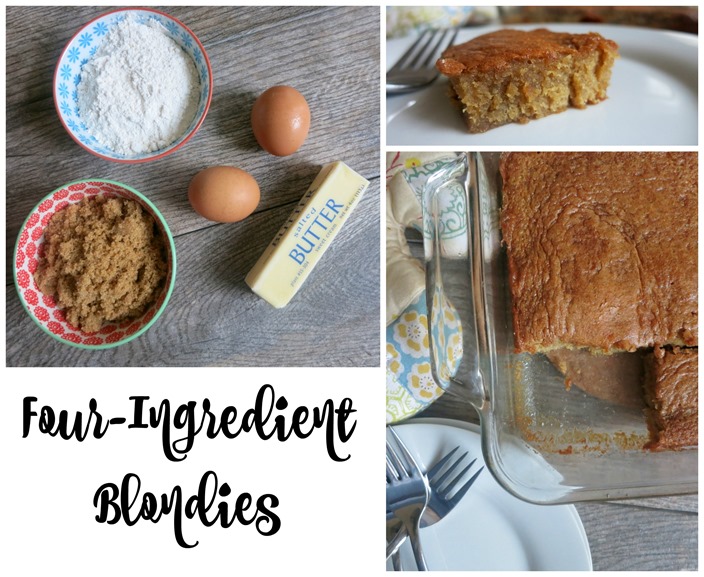 Four Ingredient Blondies