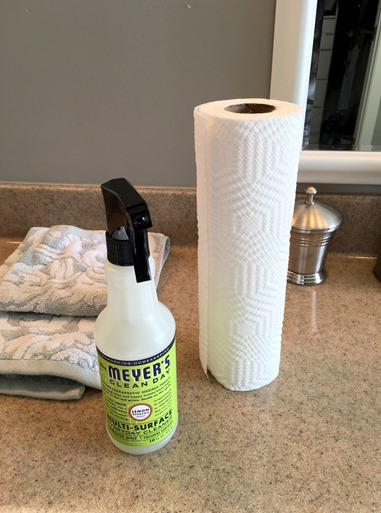 Cleaning Bathroom