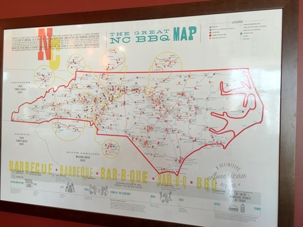 NC BBQ Map