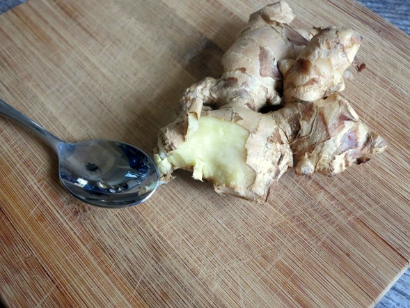 Peel Ginger with a Spoon