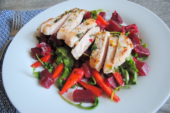 Pork and Beet Salad Blue Apron