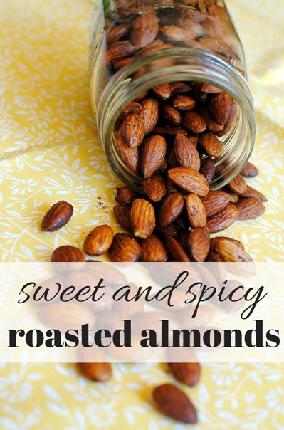 Sweet and Spicy Roasted Almonds Recipe