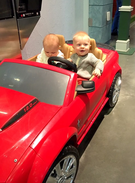 Babies in Convertible