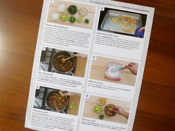 Blue Apron Recipe Instructions