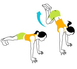 Donkey Kicks Exercise