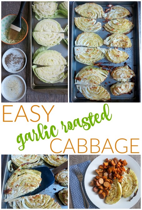 Easy Garlic Roasted Cabbage