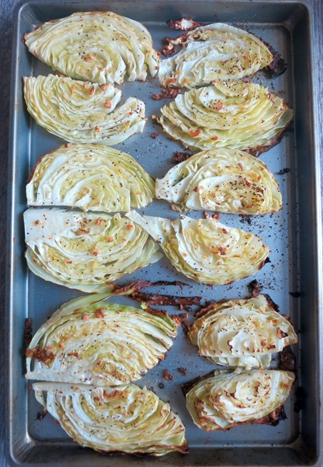 Easy Garlic Roasted Cabbage