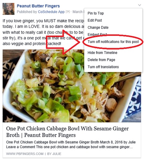 Facebook Turn Off Notifications