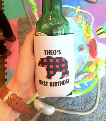 First Birthday Koozie