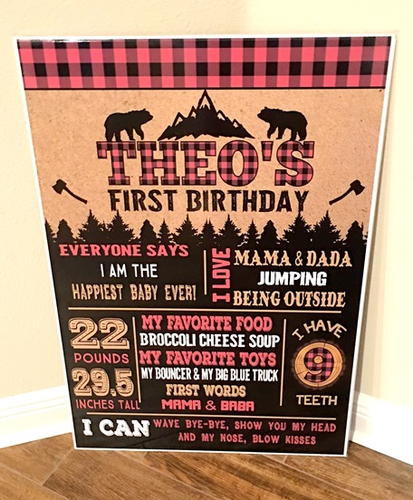 First Birthday Sign