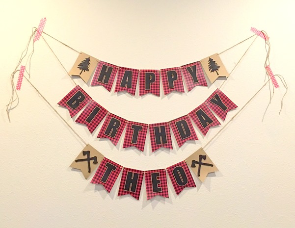 Lumberjack Birthday Sign