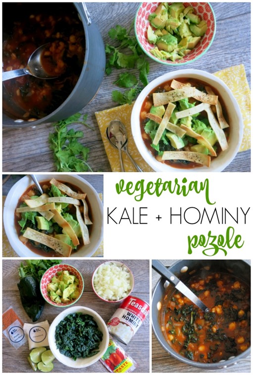 Vegetarian Kale Hominy Stew