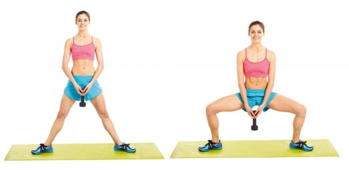 Sumo Squats With Weights