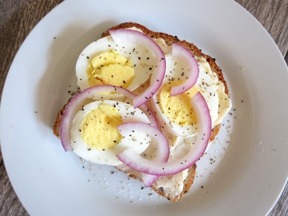 Hard Boiled Egg Cheese Toast