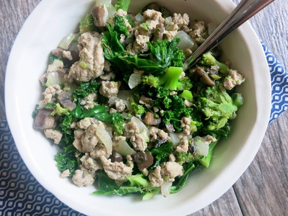 Healthy Kale and Turkey Skillet Recipe