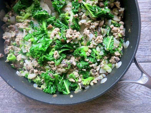 Kale and Turkey Skillet