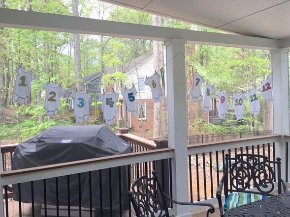 Onesie Baby Shower Banner