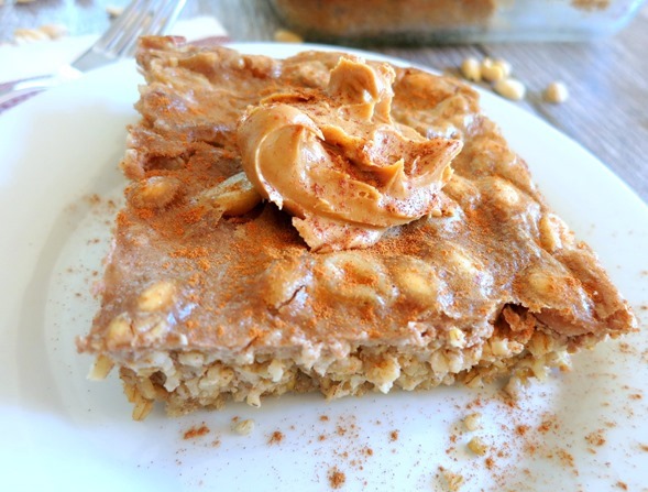 Peanut Butter Baked Steel Cut Oatmeal Peanut Butter Baked Steel Cut Oatmeal