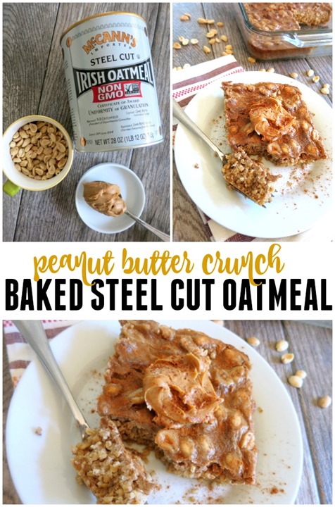 Peanut Butter Crunch Baked Steel Cut Oatmeal Peanut Butter Crunch Baked Steel Cut Oatmeal
