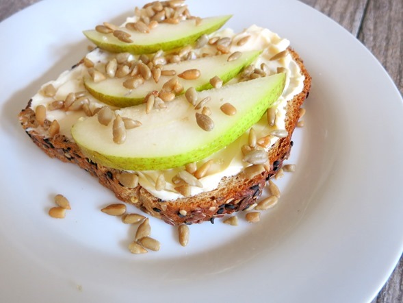 Pear Sunflower Seed Toast