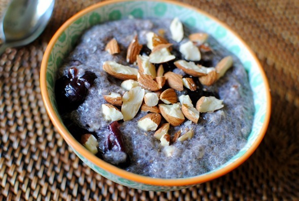 Cherry Almond Chia Seed Pudding