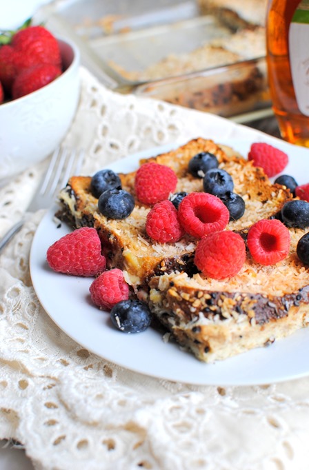 Easy Overnight Coconut French Toast Casserole