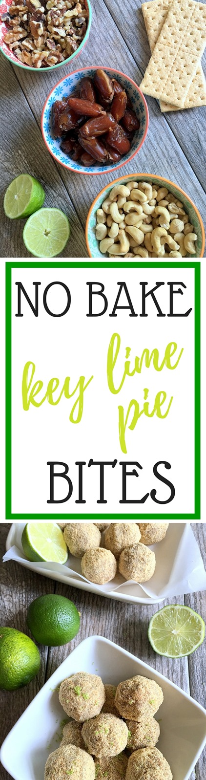 No Bake Key Lime Pie Bites - So easy to make and full of tangy lime flavor!