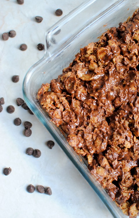 Peanut Butter Chocolate Cereal Bars