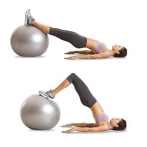 hamstring stability ball curls