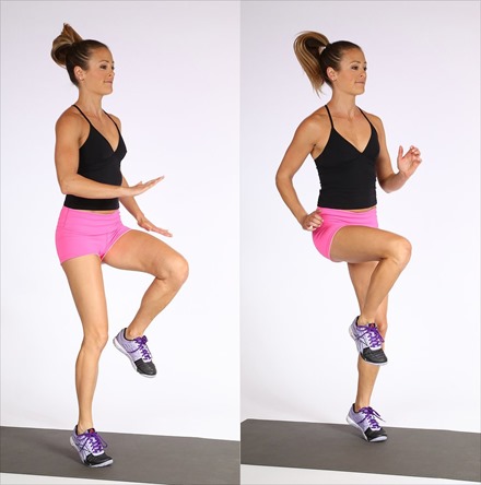 high knees