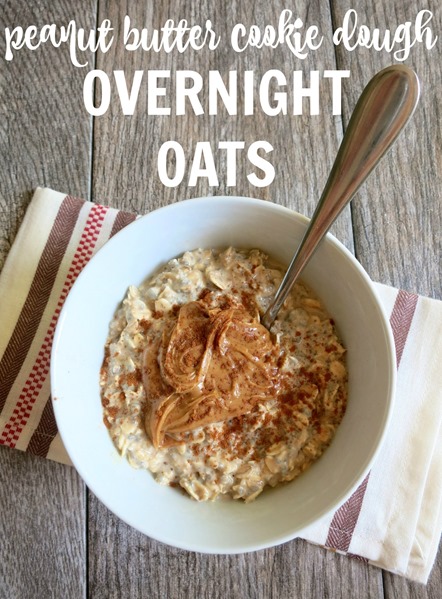 peanut butter cookie dough overnigh oats