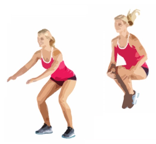 squat tuck jumps drawing squat tuck jumps drawing