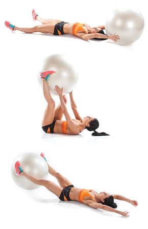 stability ball pass through