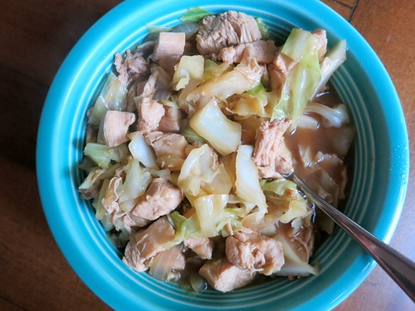 Cabbage Chicken Bowl